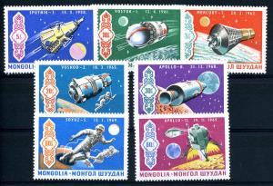 Mongolia 554-560 mnh