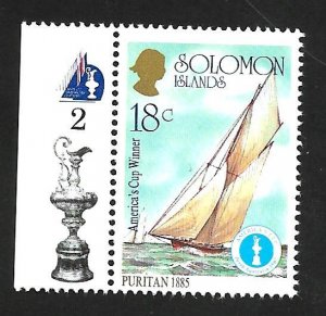 Solomon Islands 1986 - MNH + Tab - Scott #571a