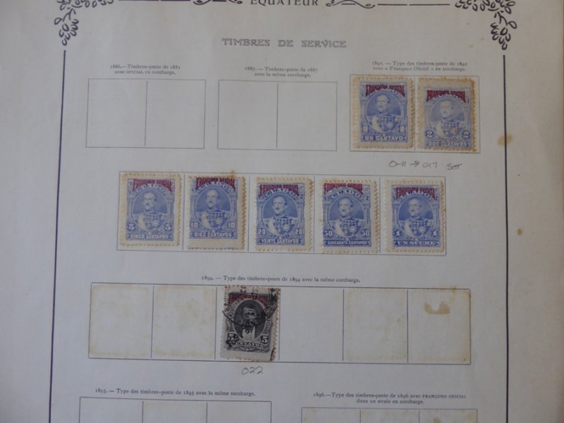 Ecuador 1865-1938 on Yvert Album Pages