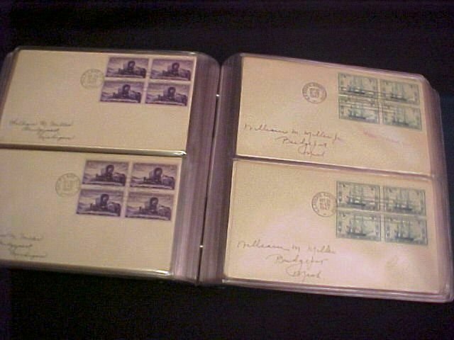 60 FDC Collection Blks/4 1940 – 1949 era Scott # 879 // 1949