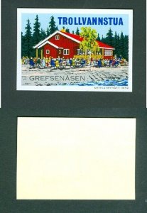 Norway. 1980+_  Label Tourist. MNH.  Trollvannstua Restaurant. Grefsenasen.