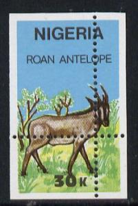 Nigeria 1990 Wildlife - Roan Antelope 30k unmounted mint ...