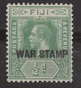 Fiji # MR1  WAR STAMP Overprint   1916 (1) VF Unused