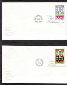 Canada Scott 623-4 FDC - 1976 Olympic Games