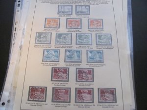 SWITZERLAND USED STAMPS & COVERS COLL. ON PAGES 1930-2005 $2K-$3K CAT. XF (191)