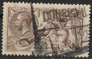 1919 Great Britain 179 2s6p Britannia Rule the Waves  used