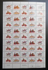 1992 Christmas toys 29c 4 designs Sc 2714a mint sheet of 50 Typical