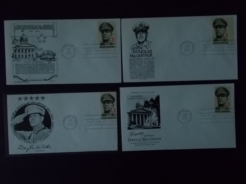 10 MACARTHUR FDC's, PAMPHLETS, POEM & NEWSPAPER CLIPPING