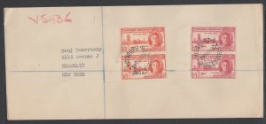 Northern Rhodesia Sc 46-47 FDC. 1946 Peace, complete set, Matched Vertical Pairs