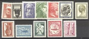 GREECE #556-67 Mint NH - 1954 Artifacts Set