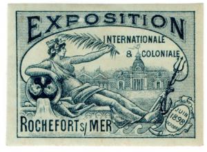 (I.B) France Cinderella : Exposition Internationale-Coloniale 1898 (Rochefort)
