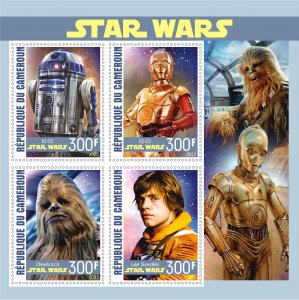 Stamps.  Star Wars 2022 year 2 sheet perforated