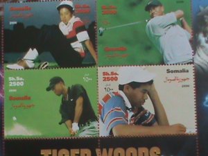 SOMALIA STAMP-2000-TIGER WOODS -MNH STAMP SHEET - VERY RARE AND HARD TO FIND.