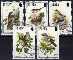 Jersey 646-650 Used Birds Jay Warbler Wheatear ZAYIX 033023S13