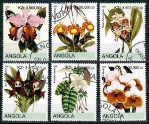 Angola Used Orchids complete set CTO