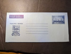 Mint Falkland Islands Aerogramme Airmail Postal Stationery Envelope 9p 2