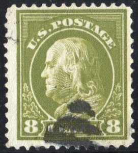 SC#414 8¢ Franklin Single (1912) Used