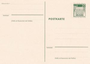 West Germany 20pfg Lorsch Prepaid Postcard Unused VGC