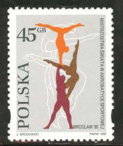 Poland Scott 3265 MNH** 1995 Acrobat stamp