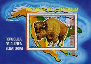 Equatorial Guinea Bison s/s Perforated mnh.vf