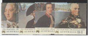 AUSTRALIA #988-91 MINT NEVER HINGED COMPLETE