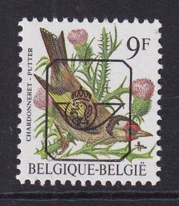 Belgium  #1228  MNH  1985  birds 9f  pre cancelled  chardonneret