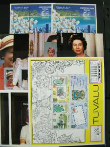 Tuvalu Mint NH Souvenir Sheets And Strips