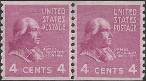 # 843 MINT NEVER HINGED JAMES MADISON