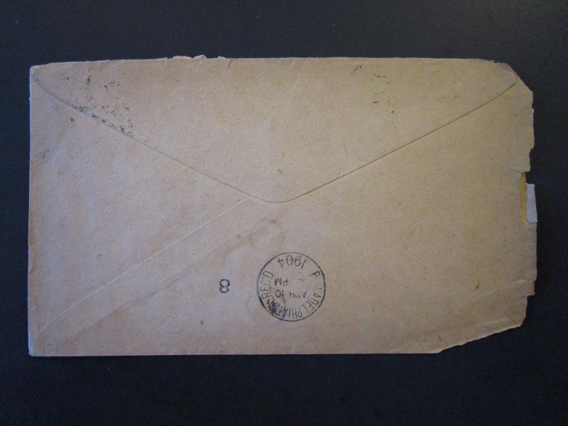 Mexico 1904 Cover to USA / Light Edge Damage - Z5421