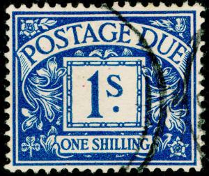 SGD17, 1s deep blue, FINE USED. WMK BC