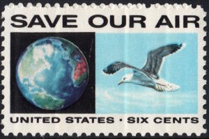 SC#1413 6¢ Anti-Pollution: Save Our Air (1970) MNH