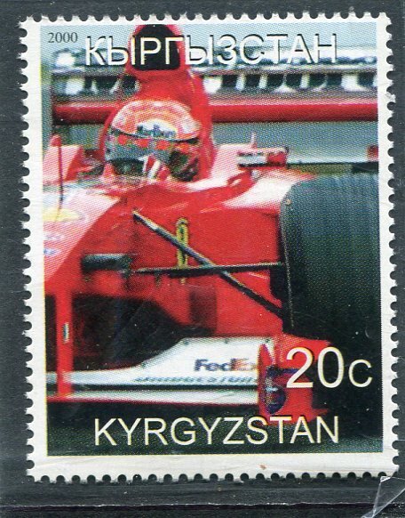 Kyrgyzstan 2000 FORMULA 1 SCHUMACHER 1 value Perforated Mint (NH)