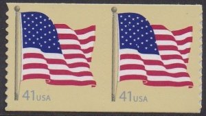 4187 Flag Coil Pair MNH