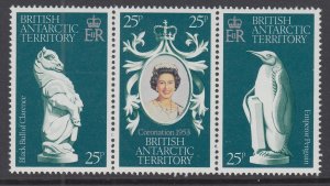 British Antarctic Territory 71a-71c MNH VF