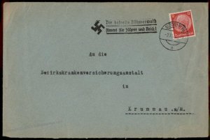 3rd Reich Germany Gloeckelberg Sudetenland Annexation Provisional Cover G67118