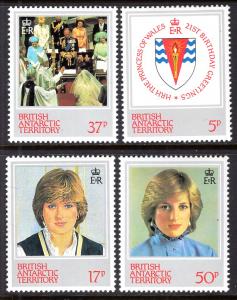 British Antarctic Territory 92-95 Princess Diana Birthday MNH VF