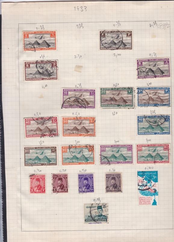 egypt issues of 1933 stamps page ref 18119