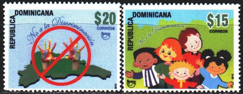 Dominican Republic. 2014. 2349-50. Anti-discrimination, children. MVLH.