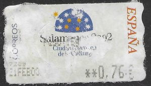 Spain ATM stamp. Nice.
