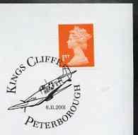 Postmark - Great Britain 2001 cover with \'Kings Cliffe\'...