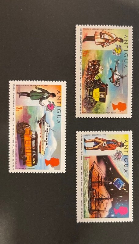 British Colonies: 3 Antigua stamps -set #1