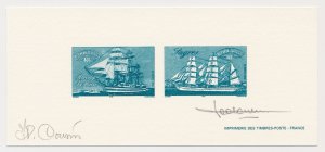 France 1999 - Epreuve / Proof signed by engraver Tallship - Sailing ship - Ameri