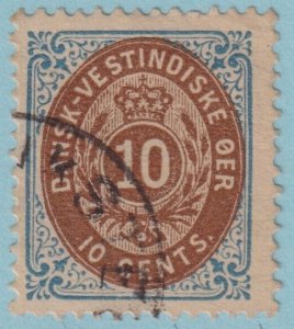 DANISH WEST INDIES 10   USED  NO FAULTS VERY FINE!