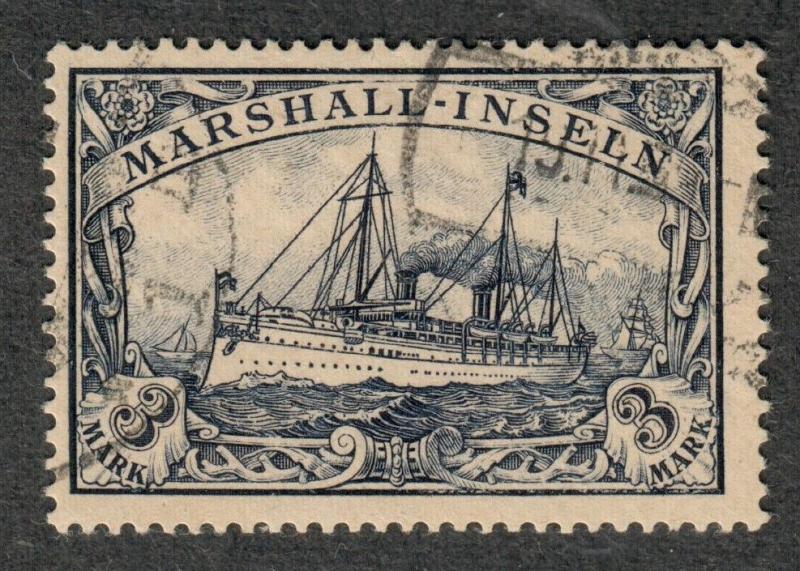 German Colonies Marshall Islands Sc#24 Used, VF, Signed, Cv. $200