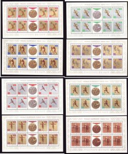 Poland-Sc#1355-62- id13-unused NH sheets-Sports-Olympics-Tokyo-1964-