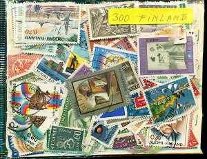 Finland Stamp Packet of 300 All Different Fine Used Stamps