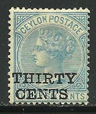 Ceylon # 109, Mint Hinge Remain