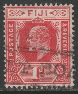 Fiji 1906 Sc 72 used Paquebot cancel