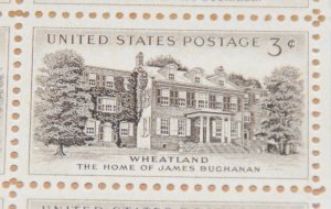 1956 sheet, Wheatland Issue, Sc# 1081