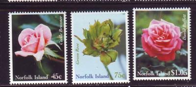 Norfolk Island Sc 683-85 1999 Roses stamp set mint NH